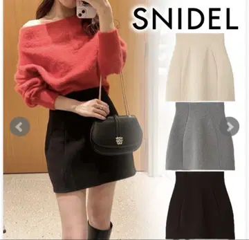 SNIDEL 스나이델 구조 스카 숏 팬츠 SWFP244227