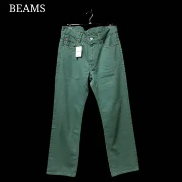 BEAMS 가먼트 다이 컬러 데님 빔즈