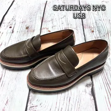 Saturdays NYC 새터데이즈 서핑 스무스 가죽 로퍼 통굽