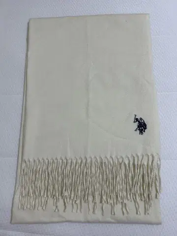 유에스플로어슨 U.S. POLO ASSN 머플러 화이트