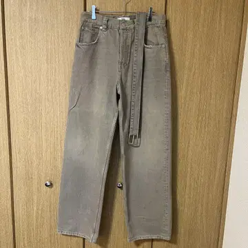 자라 베이지 배기 진 벨트 포함 30 사이즈