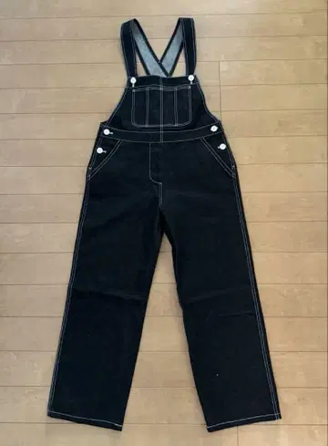 블랙 데님 오버롤 M 사이즈
