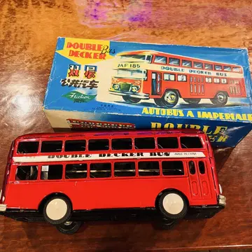 P17 양철 레트로 버스 더블 데커 DOUBLE DECKER BUS