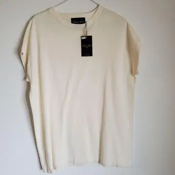 새상품 하버색 슬리브리스 니트 베이지 L HAVERSACK