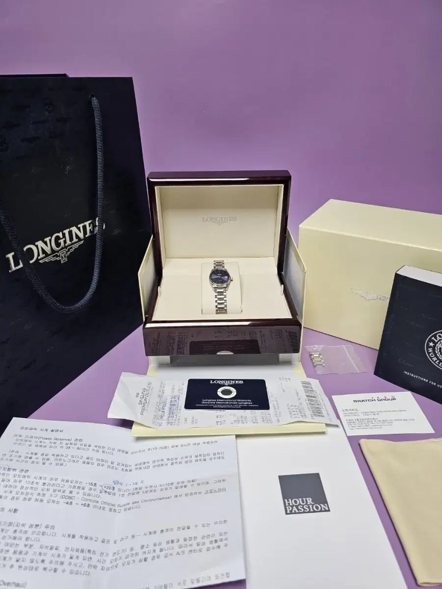 Longines Master Collection 25.5mm Blue Dial Women's Automatic Watch