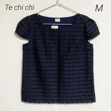 0190 Te chi chi 테치치 택 포함 새상품 네이비 레이스 상의