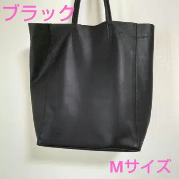안코키누 리얼 가죽 심플 토트백 블랙 M QVC