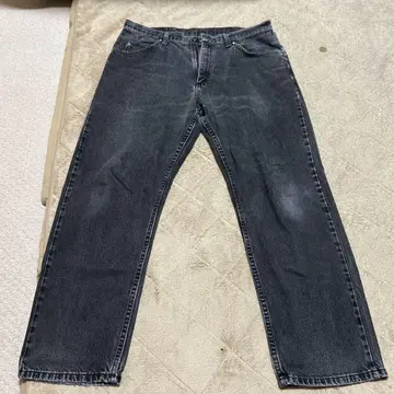 Wrangler 블랙 스트레이트 데님