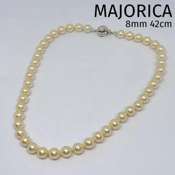 MAJORICA 마조리카 펄 실버 목걸이