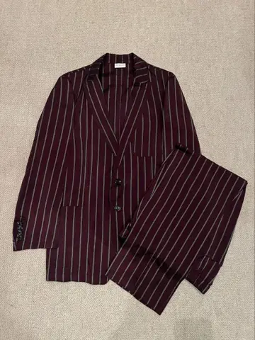 Dries Van Noten 스트라이프 셋업 수트