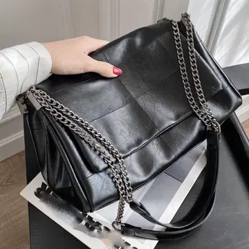 캐주얼 체인 백 블랙