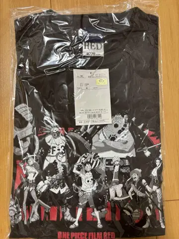 원피스 필름 레드 XL 티셔츠