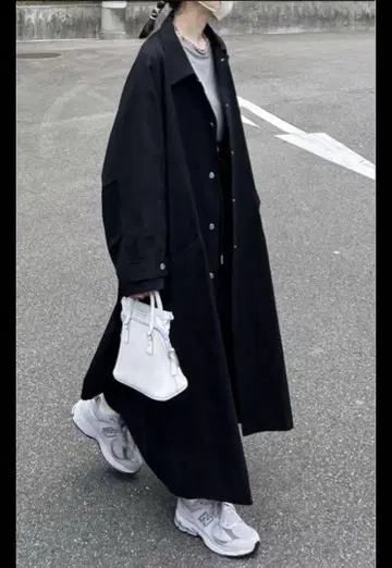 FASHIRU 스텐카라 코트 블랙 검정