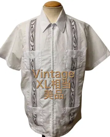 새상품급 USA 빈티지 집업 쿠바 셔츠 XL 상당 xpv