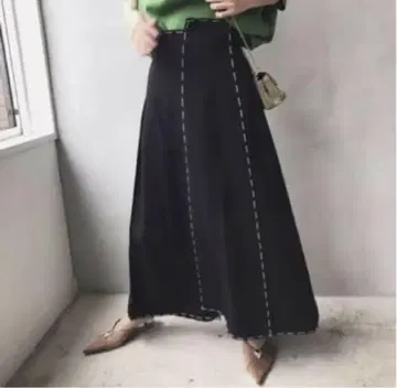 Ameri VINTAGE 스티치 롱 스커트 S 사이즈