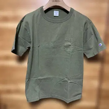 Champion T1011 M 올리브 포켓 티셔츠 사이즈 L