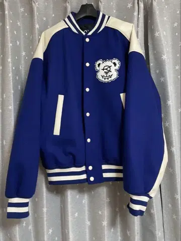 OY 곰 바시티 자켓 블루