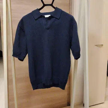 GOOVI 네이비 반팔 피케 셔츠