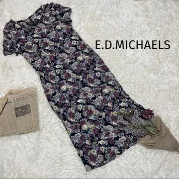 E.D.MICHAELS [F] 빈티지 USA제 꽃무늬 원피스