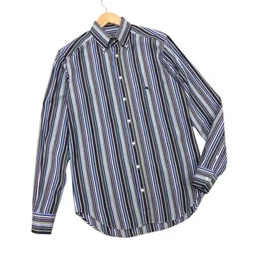 m627-58 ETRO 에트로 스트라이프 패턴 버튼 다운 긴팔 셔츠