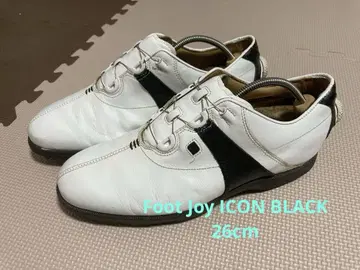 풋조이 아이콘 블랙 가죽 골프화 26cm