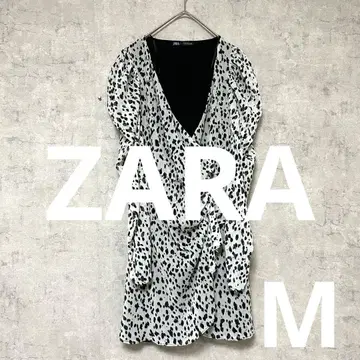 자라 ZARA 애니멀 무늬 블라우스 튜닉 사이즈 M