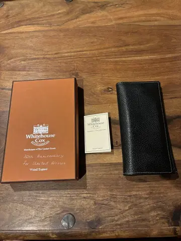 Whitehouse Cox 장지갑 블랙 가죽 유나이티드 애로우즈