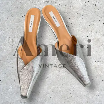 AMERI 아메리 뮬 펌프스 샌들 22.5cm 실버