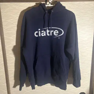 ciatre 네이비 로고 후드티 XL