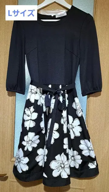 갤러리 비스콘티 L 리본 꽃무늬 예쁜 원피스 3 게재