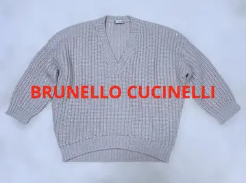 브루넬로쿠치넬리 BRUNELLO CUCINELLI 스팽글 니트 7부 길이