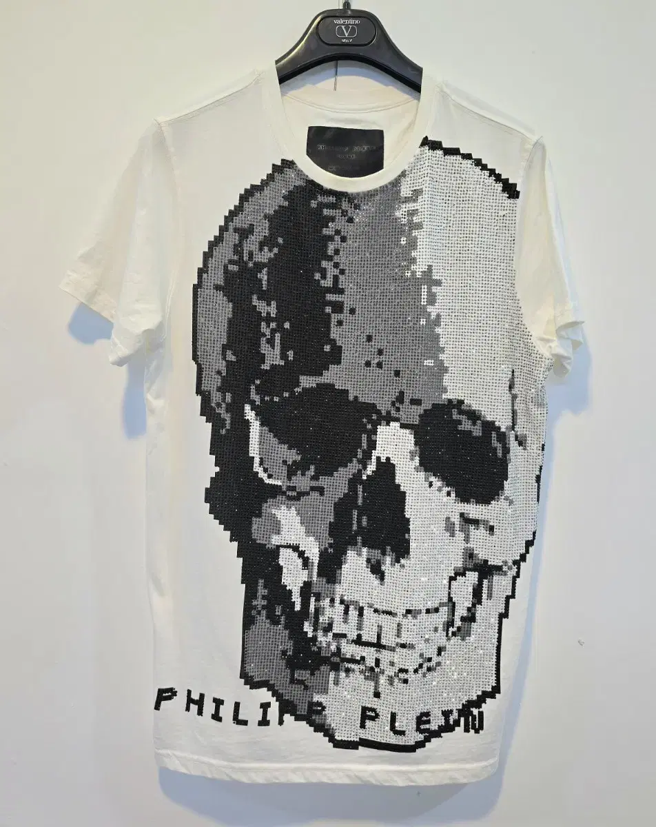 Philipp Plein Men's Skull Bijou Sparkling Cotton T-Shirt Authentic