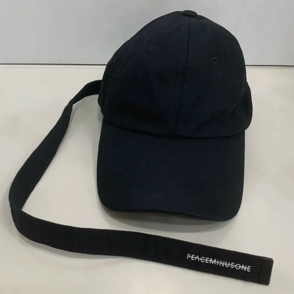 【美品】Peaceminusone ロング紐キャップ　ブラック Shop 피스마이너스원모자 on Bunjang Global Site - No more Korean