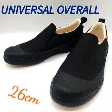 새상품 유니버셜 오버롤 슬립온 26cm 블랙 발수 스니커즈