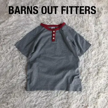 BARNS OUTFITTERS 헨리넥 티셔츠 링거 티셔츠 그레이