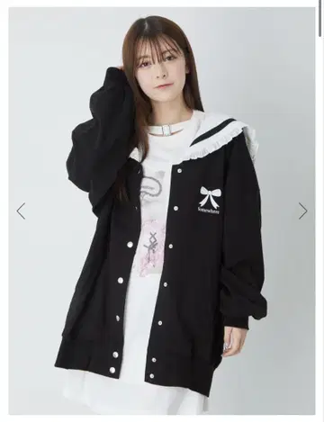앙크루즈 세일러 후드티 블랙