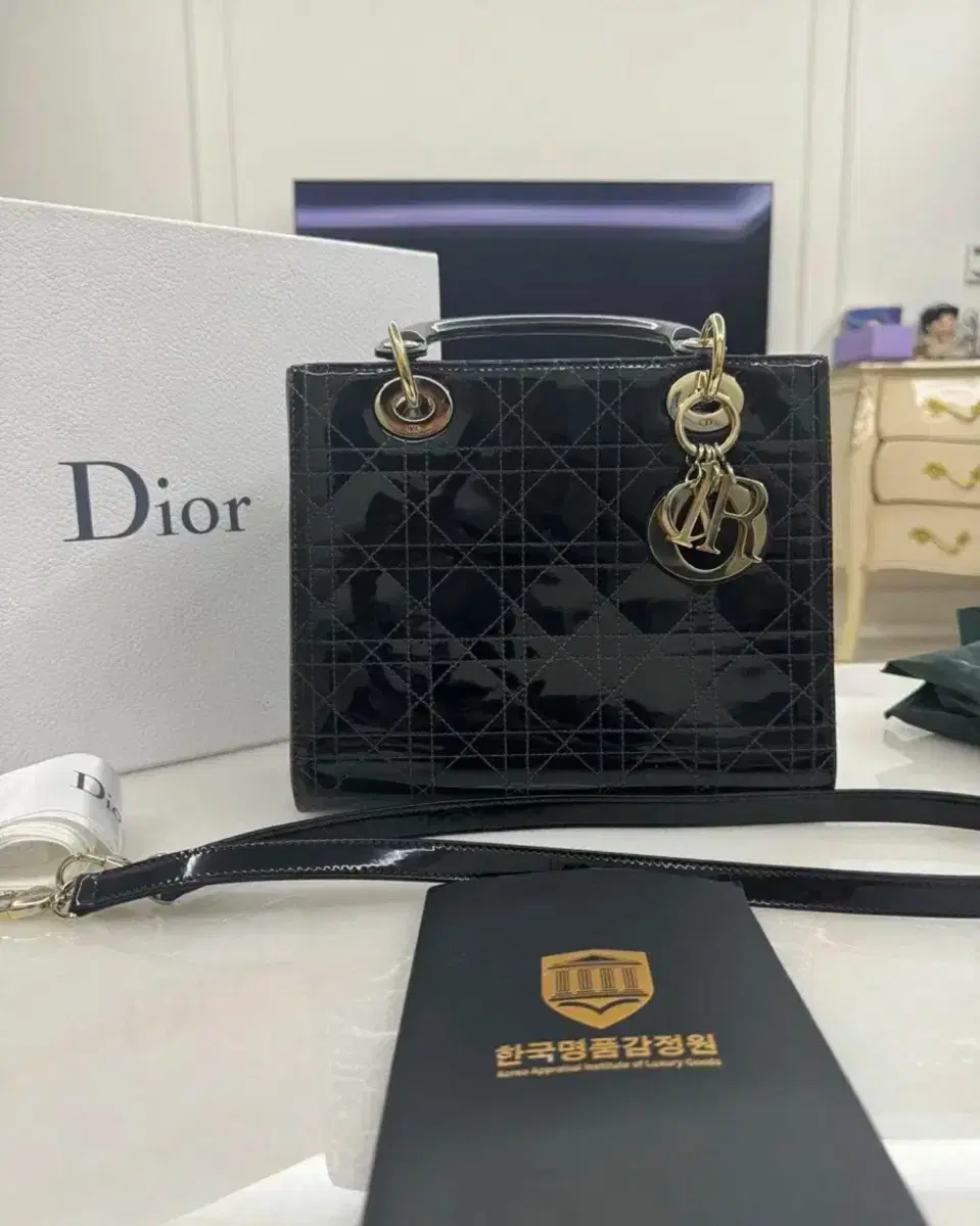 [ 상태최상 ] 디올 페이던트 레이디백 미듐사이즈