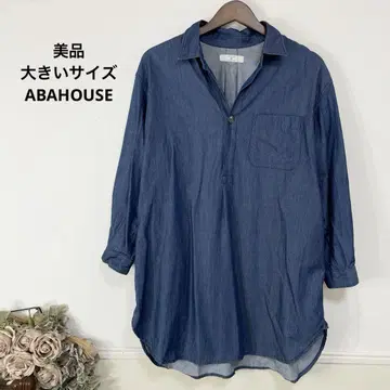 62 새상품급 빅 사이즈 ABAHOUSE 데님 원피스
