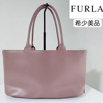 레어템 새상품급 FURLA 핑크 계열 토트백 숄더 가죽