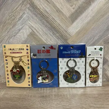 스튜디오 지브리 3줄 키링 메탈 키링