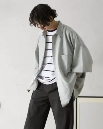 셔츠 남성용 오버 사이즈 JOURNAL STANDARD relume