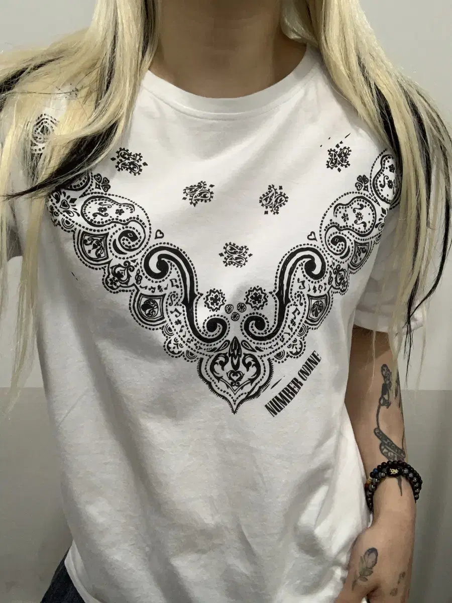 (Vintage) Numbernine X Marlboro Paisley Short Sleeve T-shirt