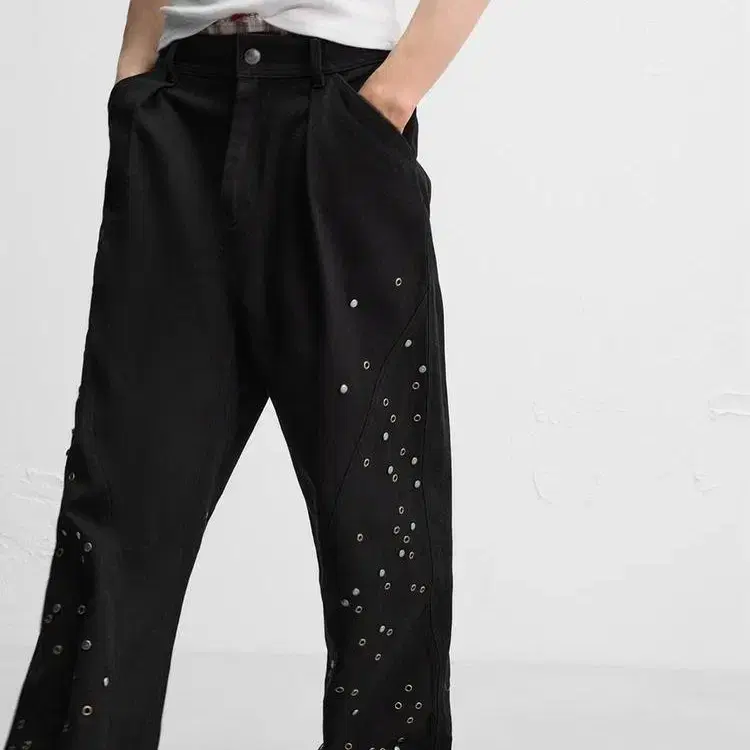 Zara x Andersson Bell Relaxed Fit Studded Pants #자라앤더슨