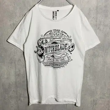 SWITCHBLADE 티셔츠 화이트 구제 의류 반팔 M 사이즈