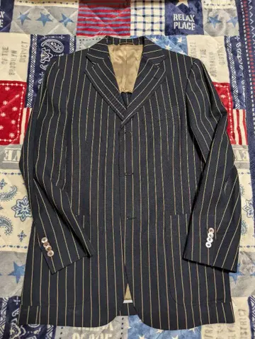 THE SUIT COMPANY 스트라이프 테일러드 자켓