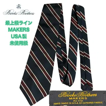 미사용급 BROOKS BROTHERS MAKERS 레지멘탈 타이 USA제