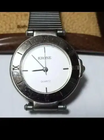 KRONE 쿼츠 손목시계 스테인리스 메쉬 밴딩