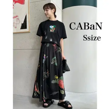 CABaN 드라이 수빈 코튼 ELEPHANT 마치 자수 티셔츠