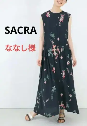 SACRA 사쿠라 가을 플라워 원피스 38