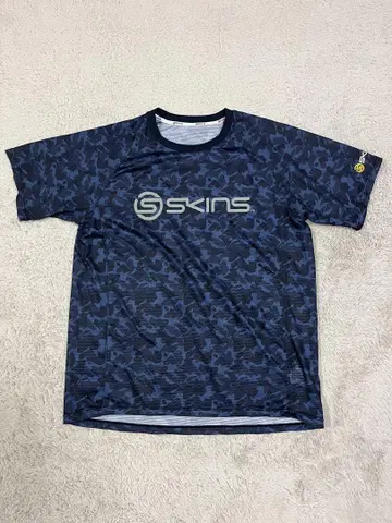 스킨스 SKINS 야구 네이비 카모플라주 오타니 쇼헤이 티셔츠 XL